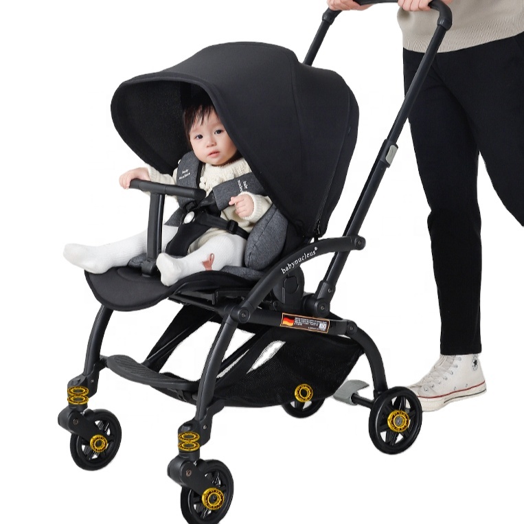 2022 Factory Wholesale Lightweight Multifunctional Baby Stroller with Sunshade Canopy Umbrella Baby Pram