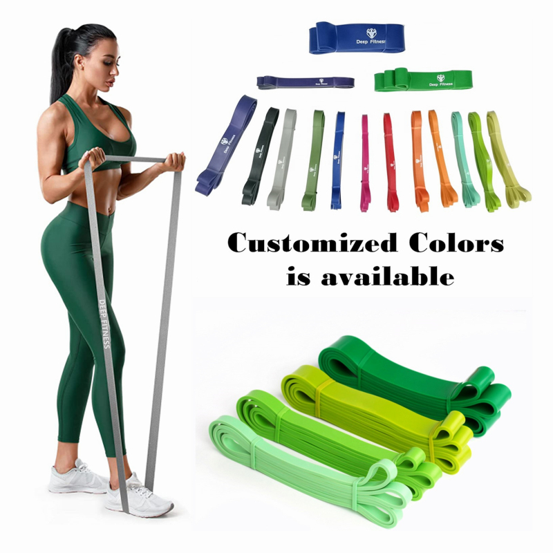 208cm Pull Up Assist Bands Natural Latex Fitness Heavy Duty Powerlifting Resistance Bands For Bodybuilding