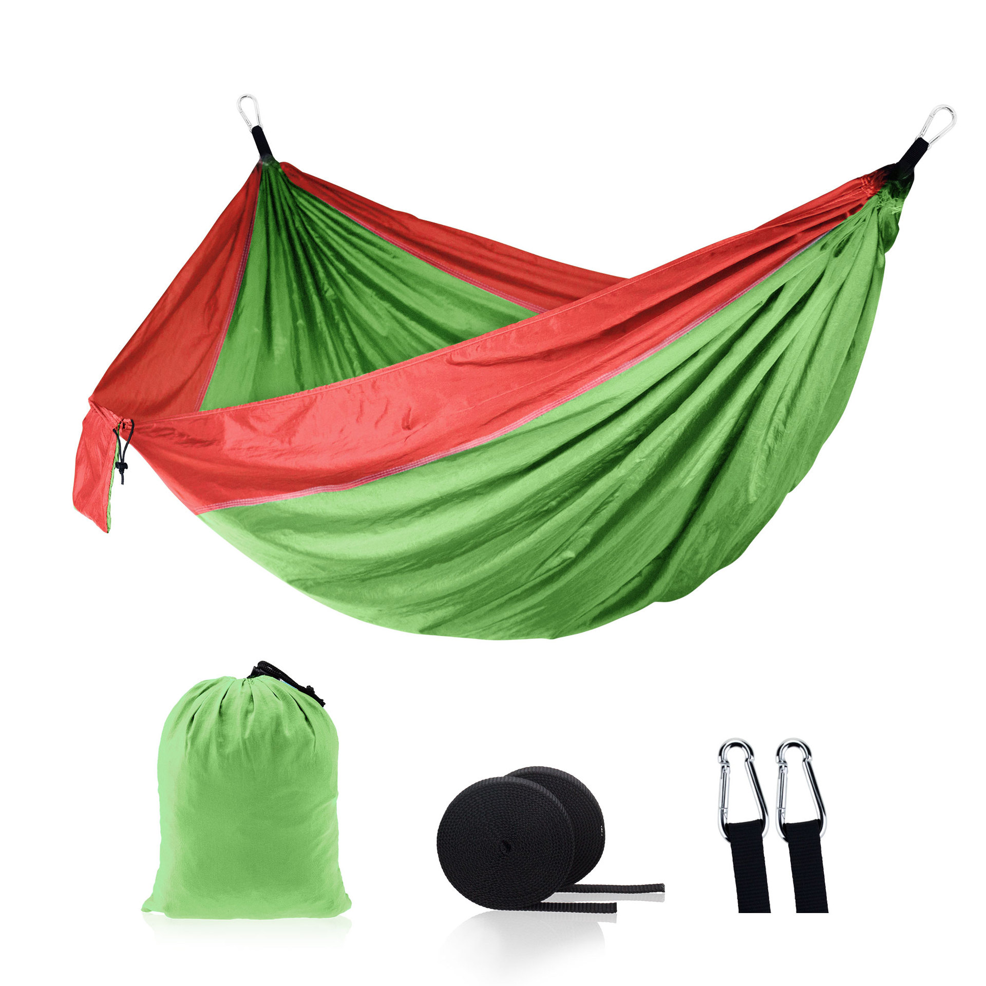 210T Nylon Portable 2 Person Portable Outdoor Parachute Camping Nylon Tent Hammock With Mosquito Net