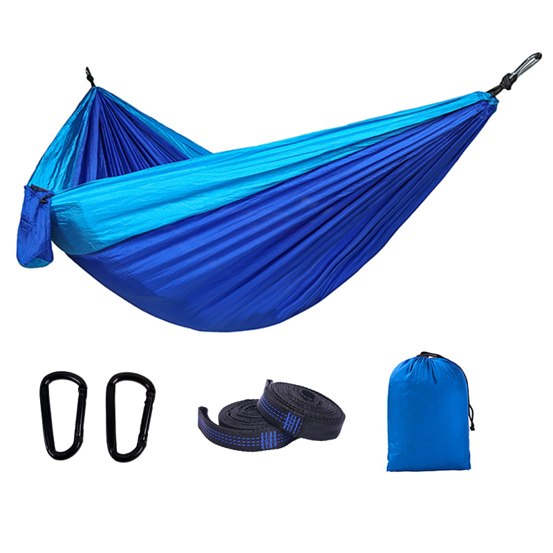 210T Nylon Portable 2 Person Portable Outdoor Parachute Camping Nylon Tent Hammock With Mosquito Net