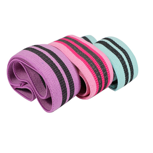 3 Packs Super Elastic Anti Slip Fabric Exercise Resistance Booty band ...