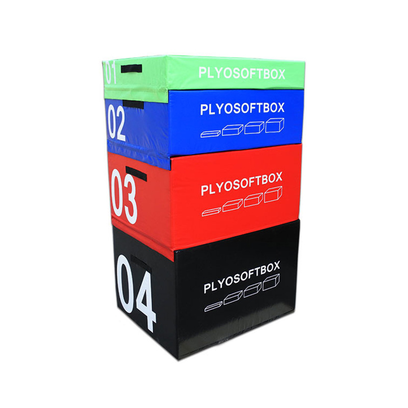 4 in 1 Plyometric Jump Exercise Training Box Wholesale Foam Soft Plyo Box