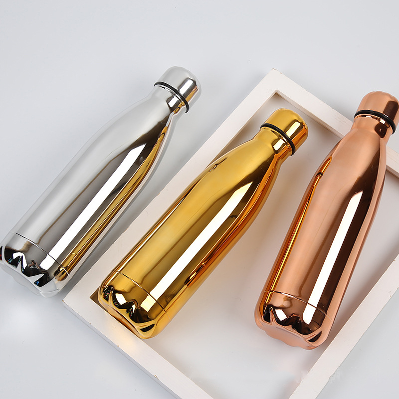 stainless steel single wall cola shape flask water bottle 350ml 500ml 600ml 750 ml water bottle