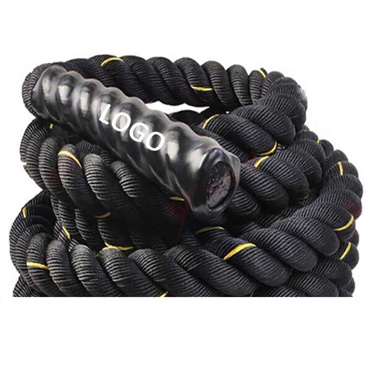 Custom Logo 2.8 Meter Length Workout Exercise Battle Rope, Fitness Heavy Skipping Weighted Jump Rope