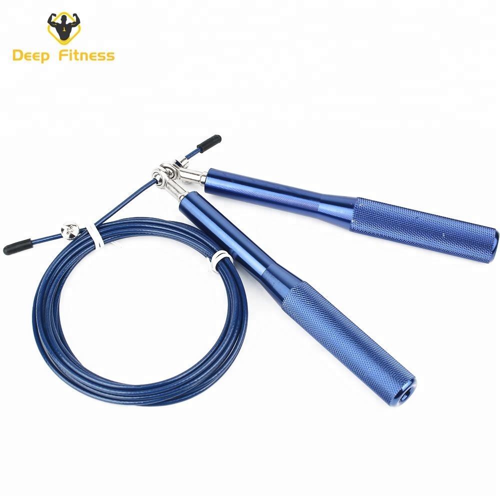 Aluminum handle custom skipping speed jump rope with private logo