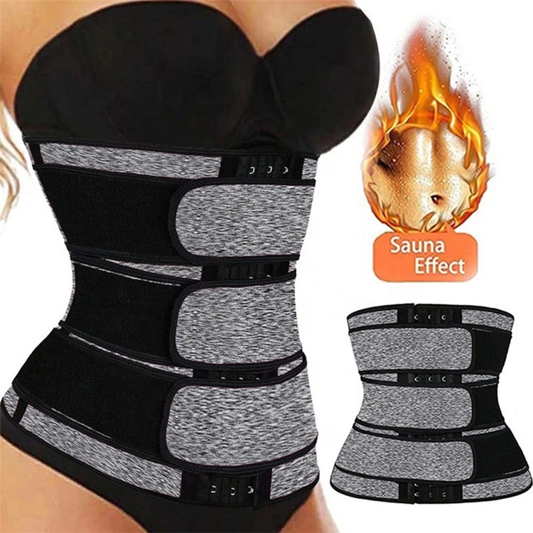 Best waist trainer zip hooks strap for women double strap waist trainer belt for weight loss unisex