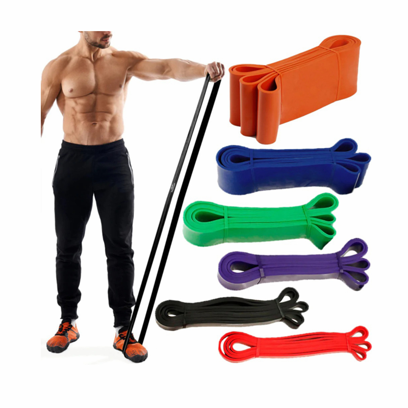 Colorful Exercise Resistance Loop Bands 100% Natural Latex Pull Up Assist Resistance Bands