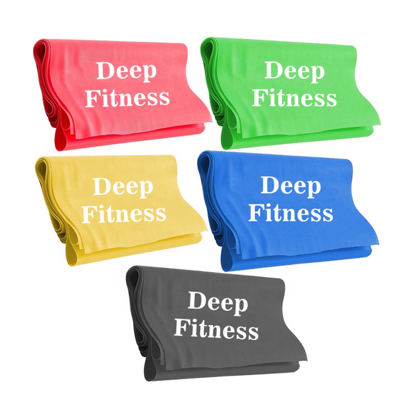 Custom ECO Friendly Bulk TPE Resistance Bands Roll theraband