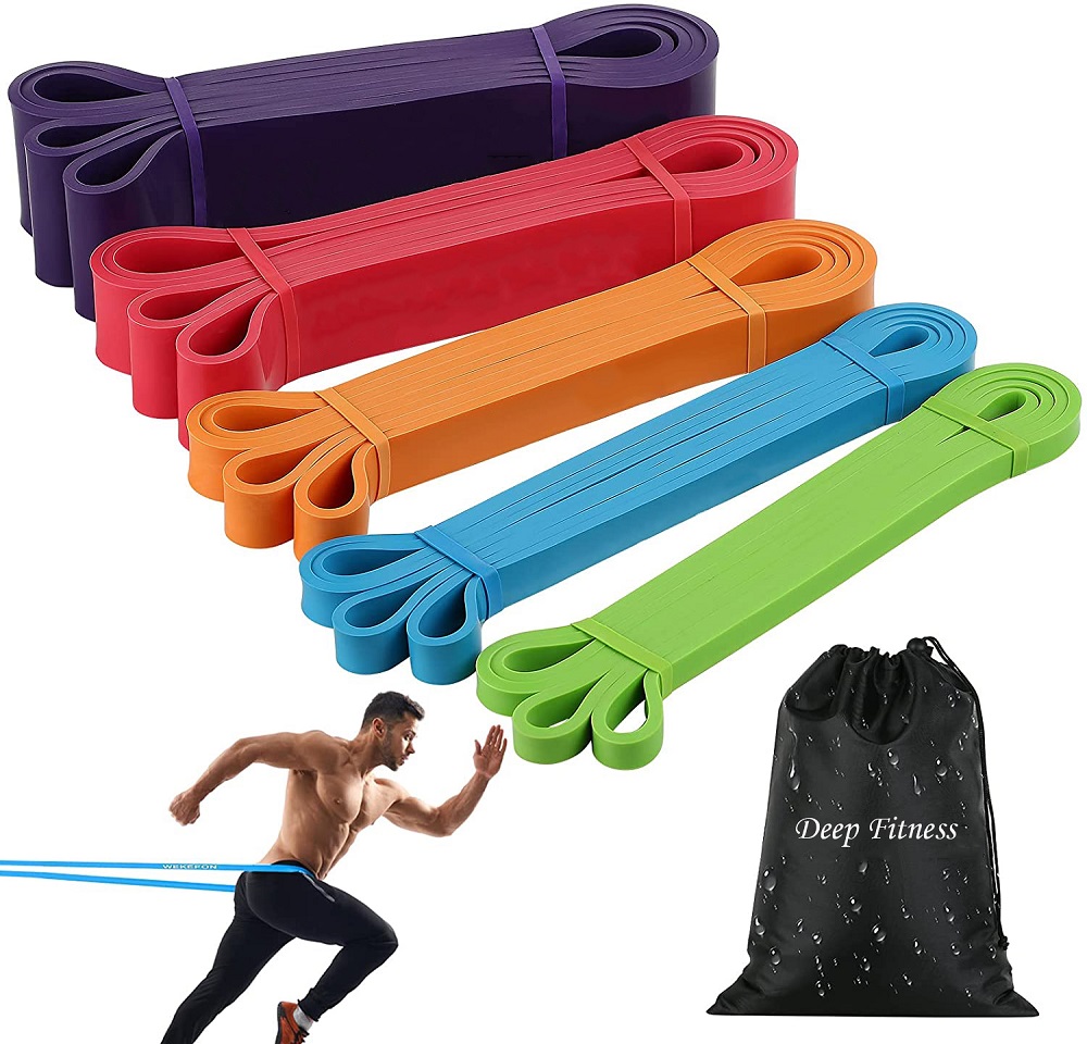 Custom Logo Fitness Exercise Gym Latex Resistance Bands/ Power Exercise Stretch Pull Up Assisted Band/Elastic Exercise Bands