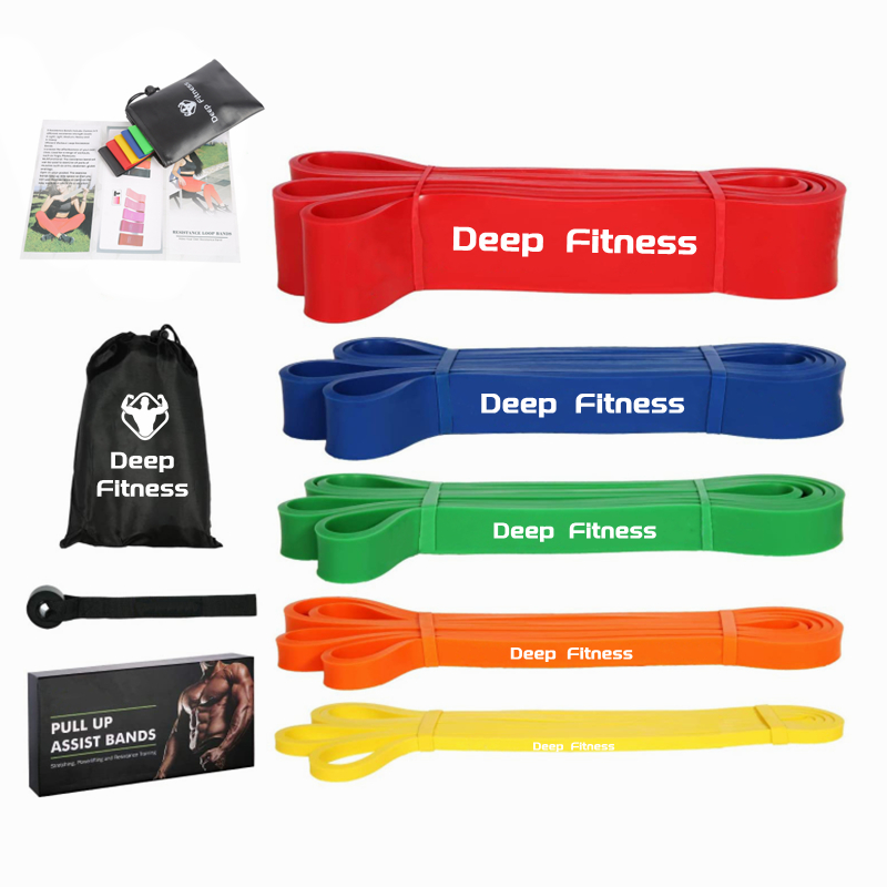 Custom Logo Natural Latex Workout Fitness Exercise Pull Up Assist Resistance Band