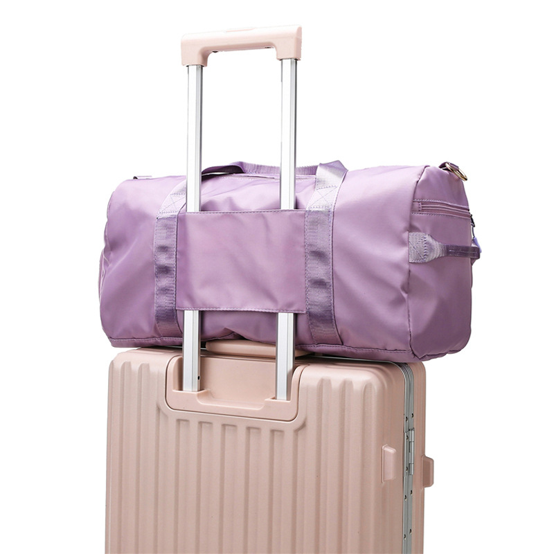 Custom Pink foldable Mens women Basketball Soccer Fitness Bag Sport Gym Travel Duffel Bag
