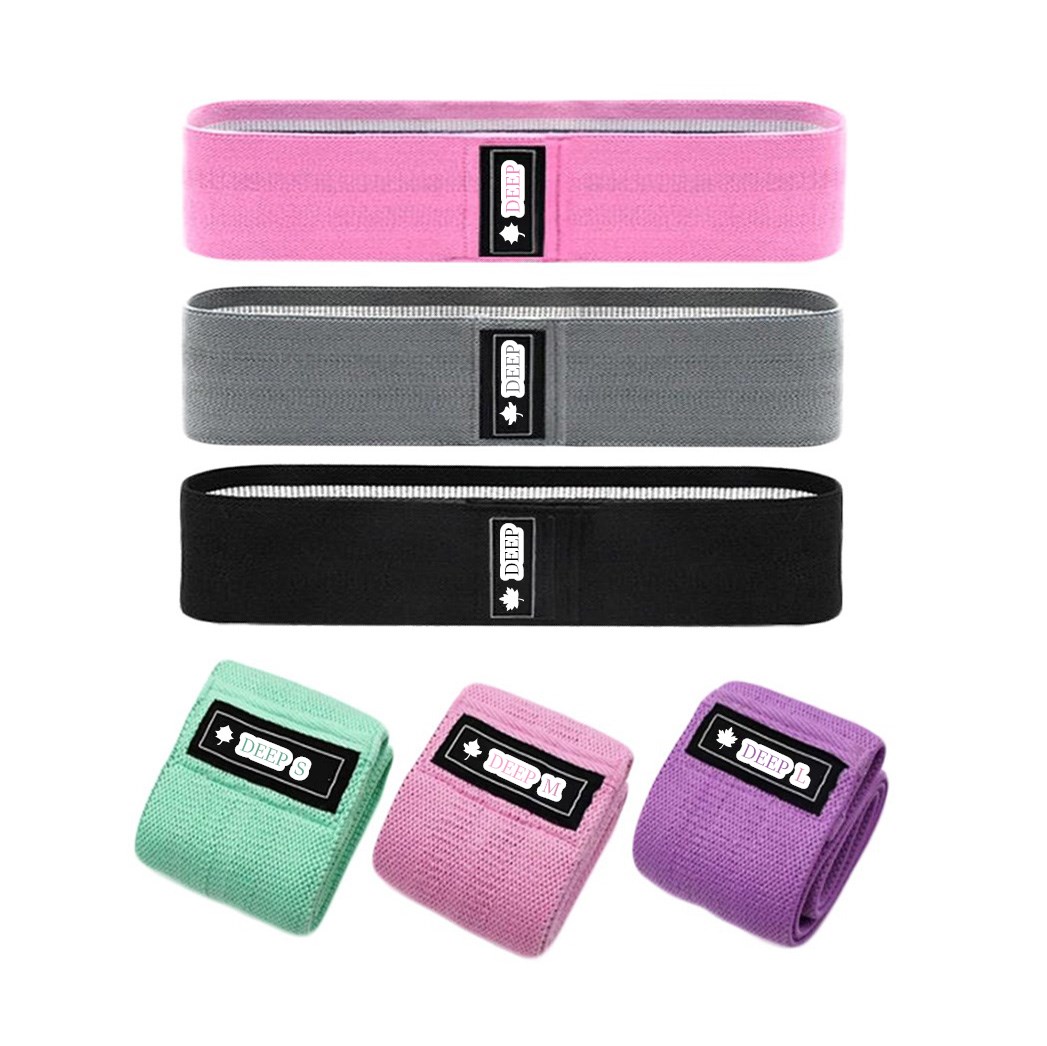 Customize colour and logo Workout Hip exercise 3 resistance levels booty bands