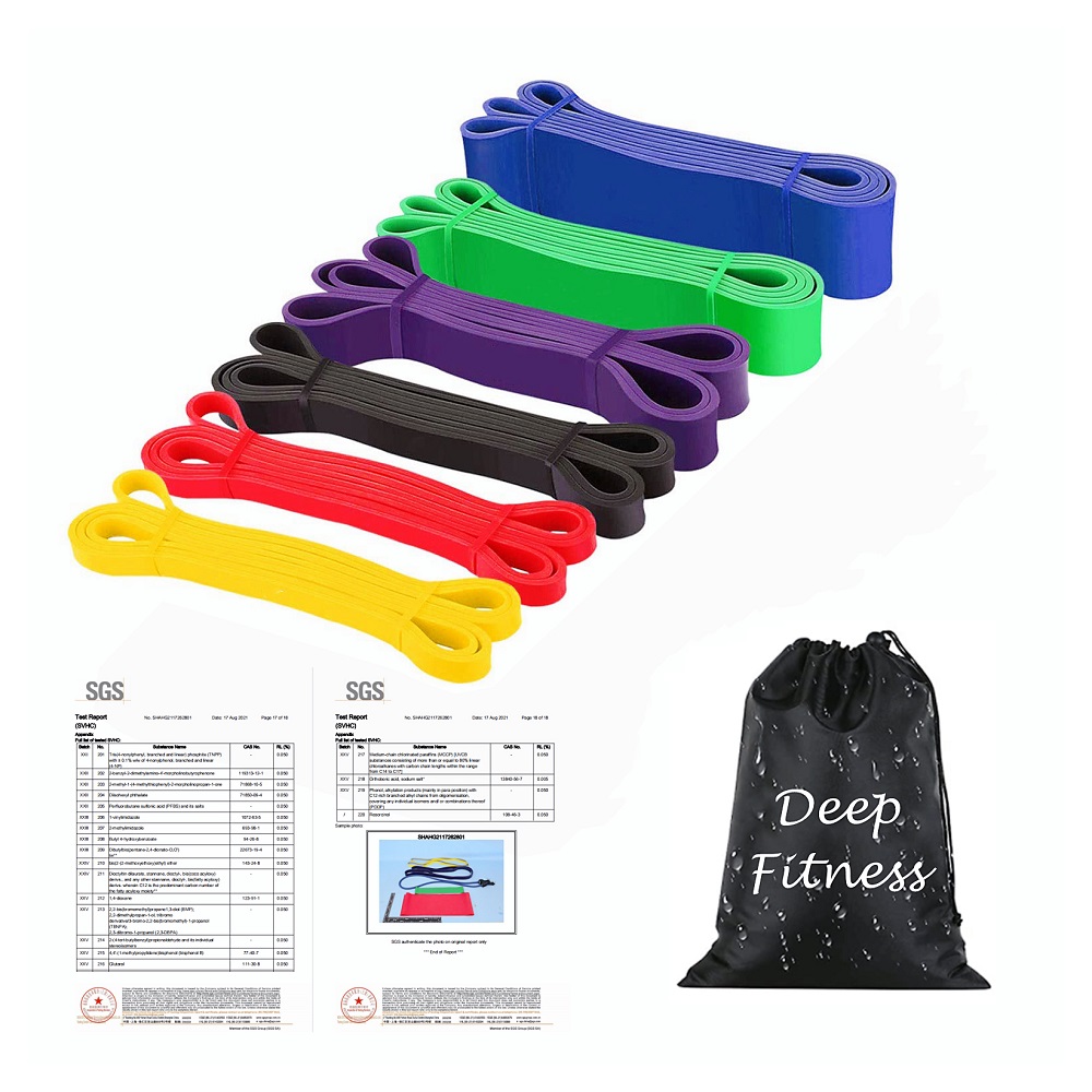 100% Latex Pull up Gym Elastic Resistance Bands/Strength Exercise Assist Bands /Home Exercise Resistance Fitness Band Set