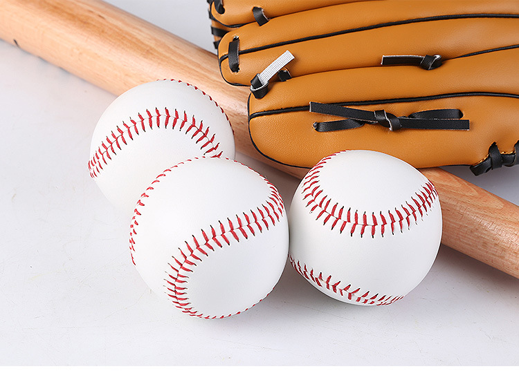 ECO Soft Hard PU Leather Baseball Ball Custom Size 5 Official Professional Baseball
