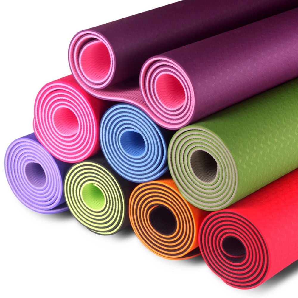 Eco Friendly TPE Yoga Mat 6mm Thickness 8mm thickness non slip yoga mat