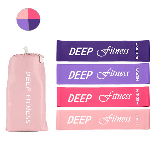 Exercise set resistance loop band stretch band loop