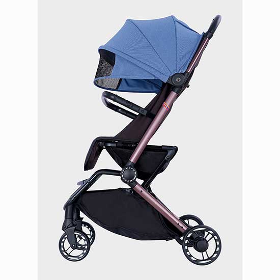 Factory Lightweight Baby Stroller Compact One-Hand Fold Luggage-Style Travel Stroller with Canopy