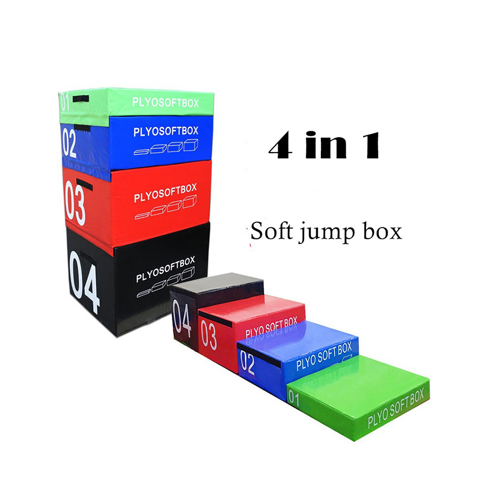 Fitness Plyometric Plyo Box PVC EPE 3 in 1 Soft Jump Box