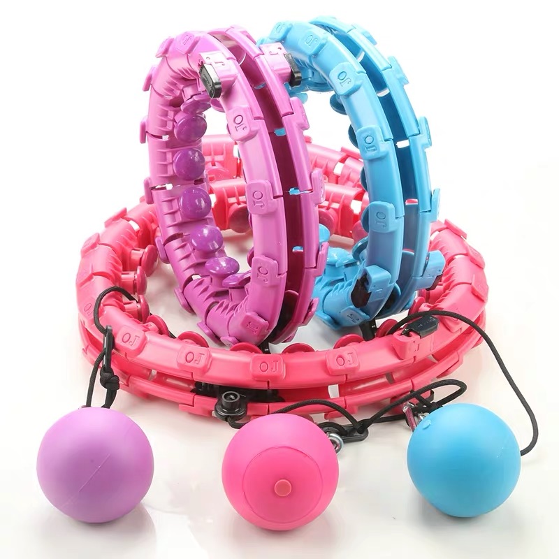 Fitness Smart Sports Massage Exercise Detachable Portable Circle Lose Weighted Adults Hoops Hula Ring