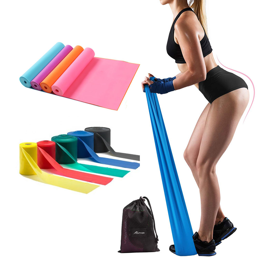 Flat Latex Free Gym Fitness and Workout, Home Exercise TPE TheraBand