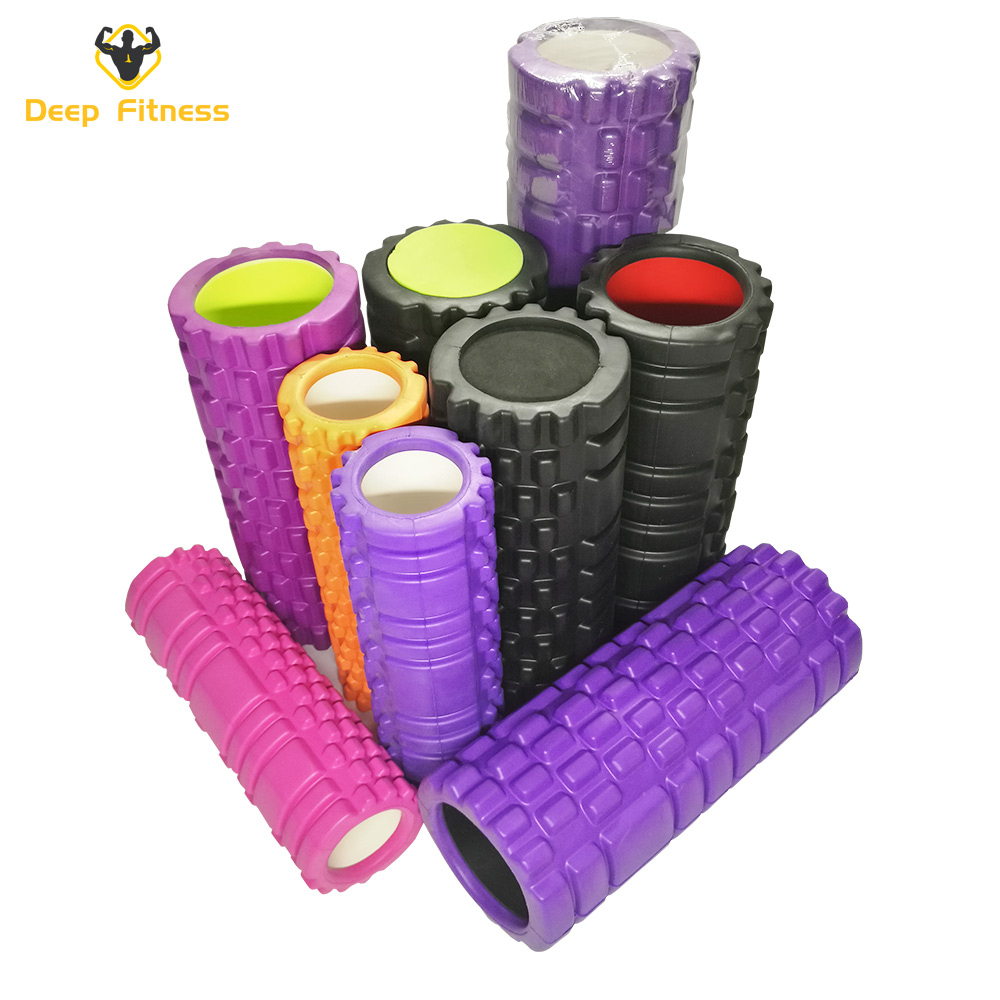 Full Color Hollow Yoga Column Roller EVA massage stick muscle foam roller for Pilates