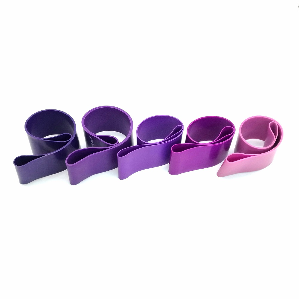 High quality exercise fitness mini latex yoga custom printed logo resistance band set/ loop resistance bands