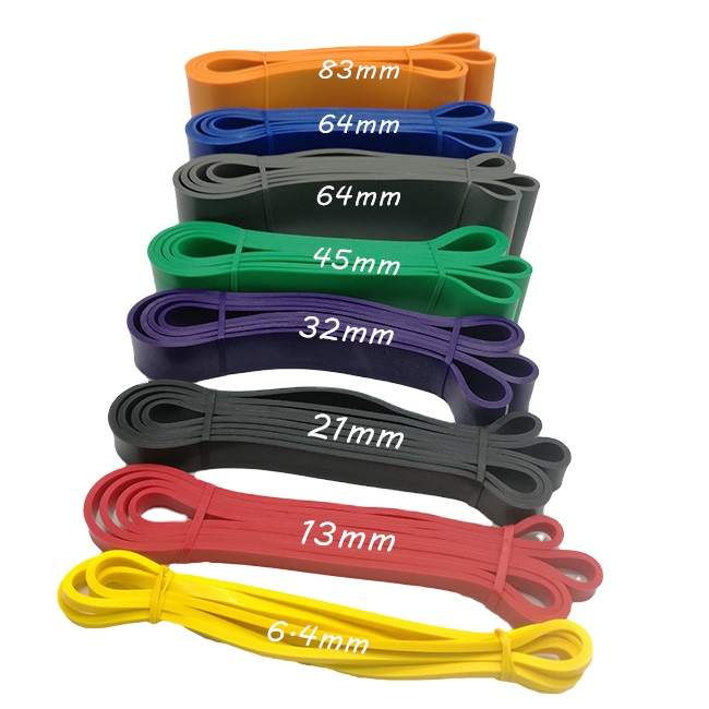 Natural Latex elastic layered Power Heavy Duty Loop single Rubber Resistance Band For Pull Up Assisted Multi Gym stretch Use