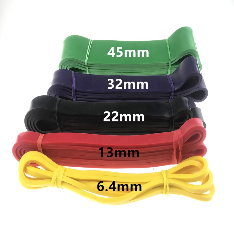 Natural Latex elastic layered Power Heavy Duty Loop single Rubber Resistance Band For Pull Up Assisted Multi Gym stretch Use