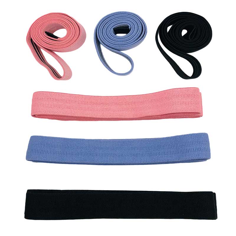 New Custom Logo Yoga Gym Exercise Pull Up Assist Cotton Fabric Long Resistance Bands