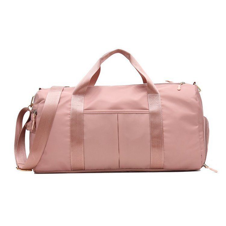 New Customized Logo Large Capacity Pink Duffle Bags Gym Man Women Waterproof Sports Travel Bag Small Duffel Bag