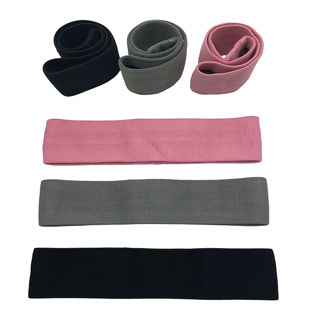 New Pattern durable Fabric Hip Bands latex free resistance band