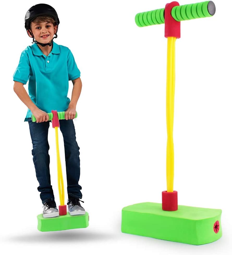 Newest Frog jumping pole toy Safe Pogo Stick for Toddlers Durable Foam and Bungee Jumper outdoor game
