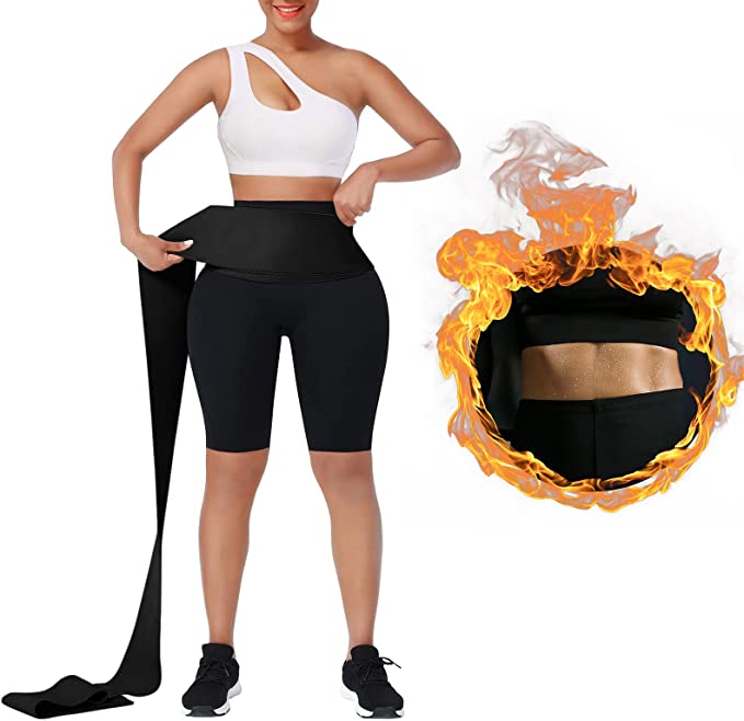 OEM ODM Amazon Slimming Waist Belt Bandage Exercise Waist Wrap Trainer Belt For Women / Tummy Trimmer Control Belt Waist Trainer
