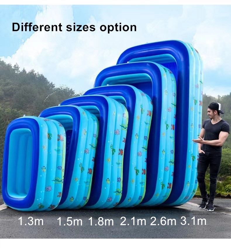 PVC Kids Inflatable Swimming Pool Portable Outdoors Pool