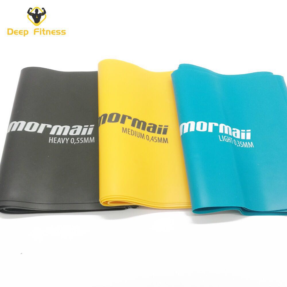 Premium natural latex resistance exercise band theraband set