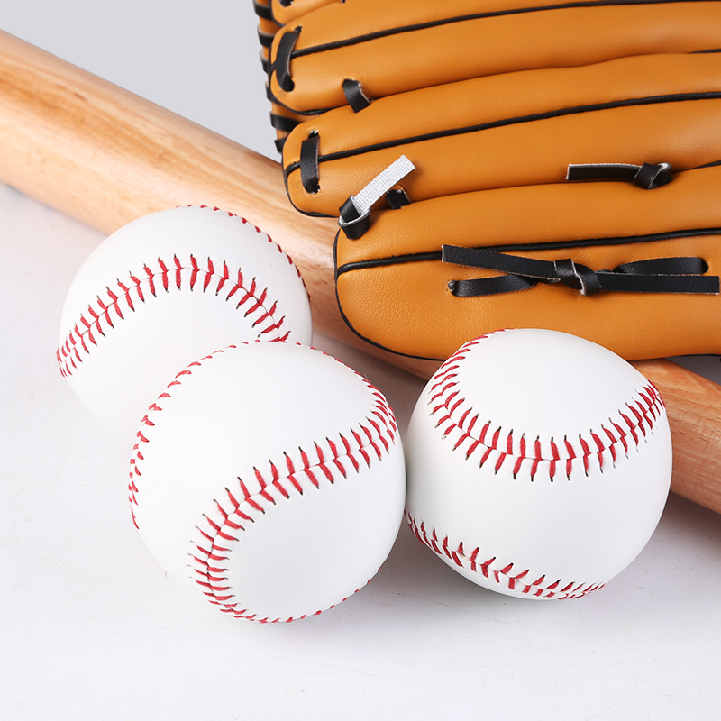 Professional Design PU Leather Soft Official 9 Inch Training Baseball White Promotion Baseball Ball For Outdoor Sports