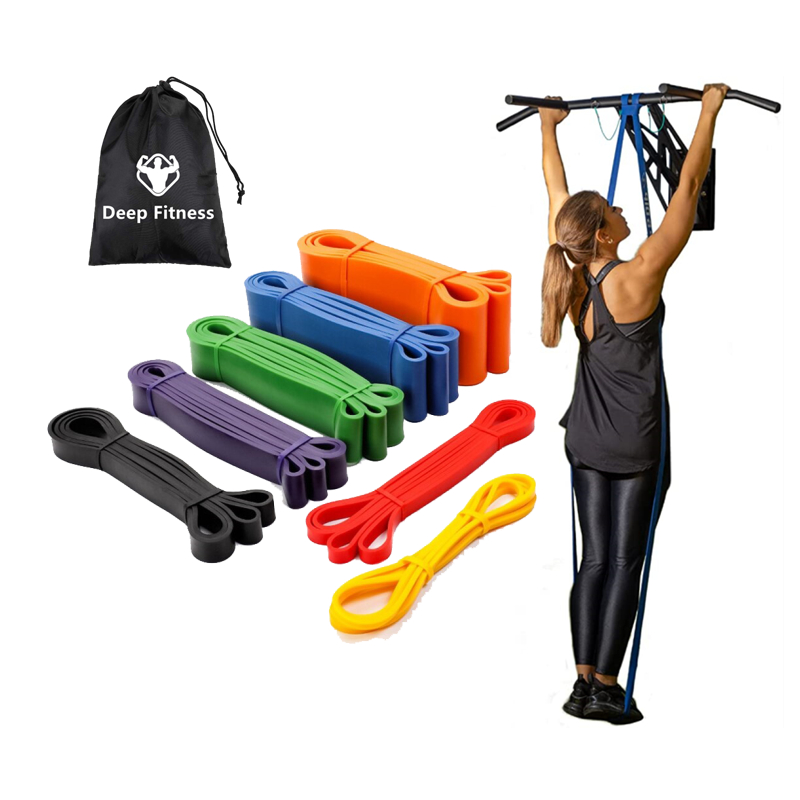 Resistance Bands Custom Logo Yoga Gym Exercise Band Resistance Bands Set Pull Up Band