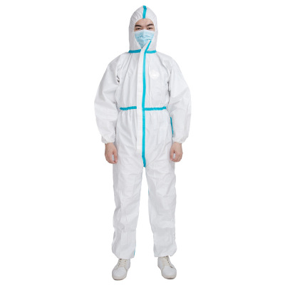 Stock Disposable Protective Clothing Safety Coverall Protective Suit