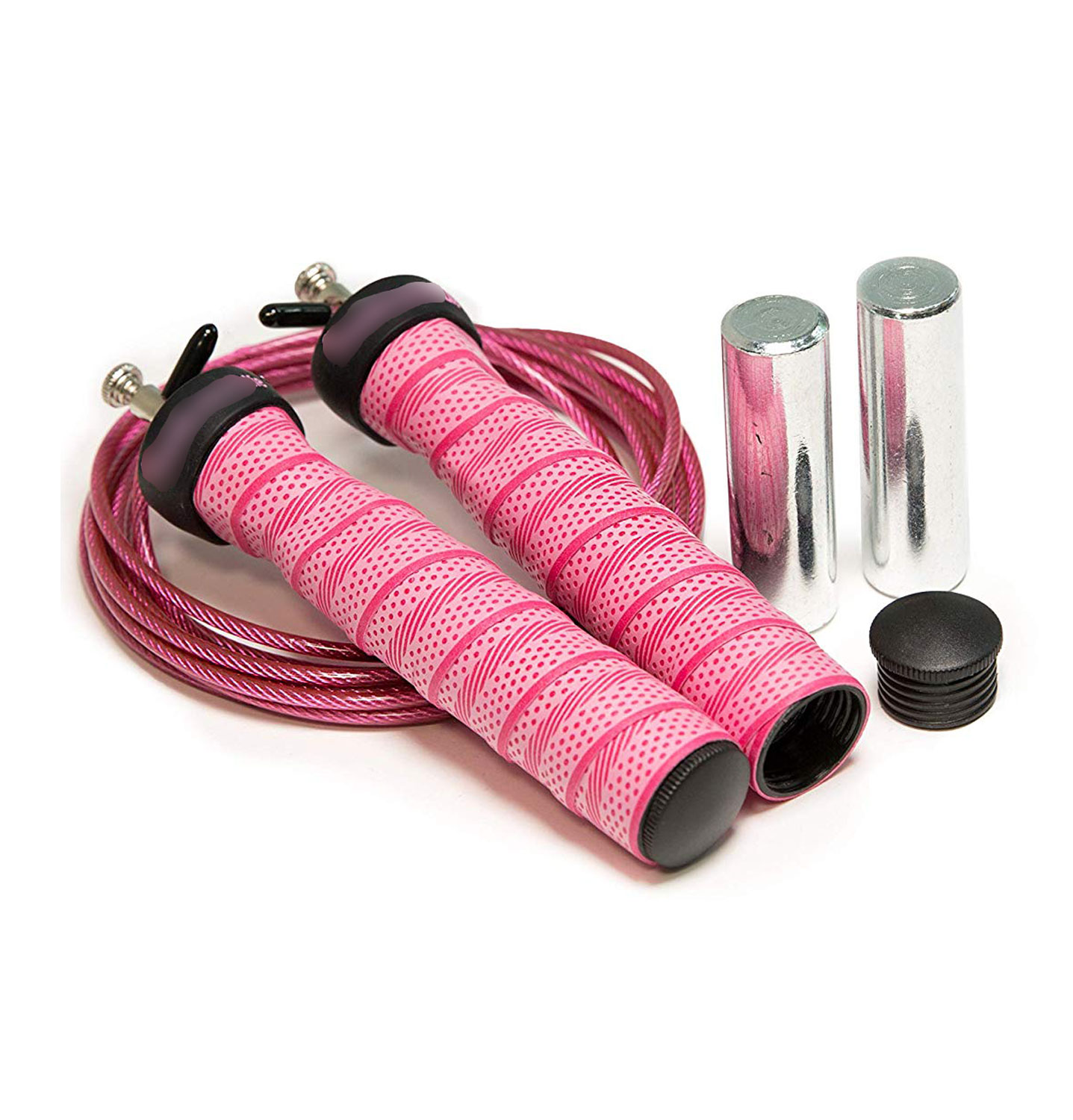 Sweatband Skipping Rope, Weighted Speed Jump Rope, Steel Wire Adjustable Jumping Ropes