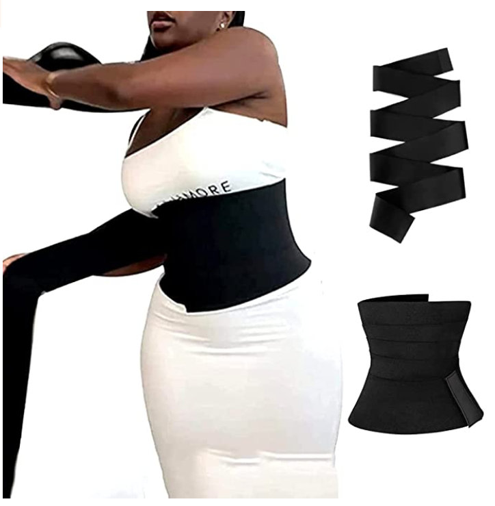 Tummy Trimmer Slimming back support Belt Elastic Lumbar Body Belly Trimmer Women Shaper Band Waist Wrap Trainer