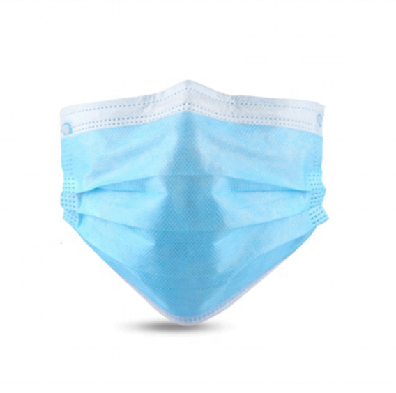 Wholesale Bule Disposable Mask 3ply Non-Woven Face Mask Earloop for Virus Protection