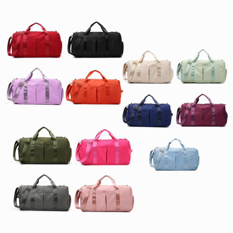 Wholesale Custom Fashion Gym Duffel Bag Sports Duffel Bags Women Hand Bags With Shoes Storage Compartment Shoulder Bel