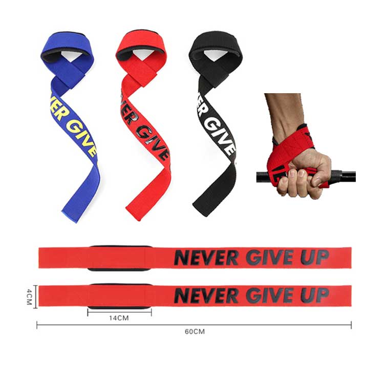 Wholesale Custom Printing Durable Pairs of Men Women Gym Fitness Weight Lifting Wrist Wraps Cotton Weight Lifting Straps