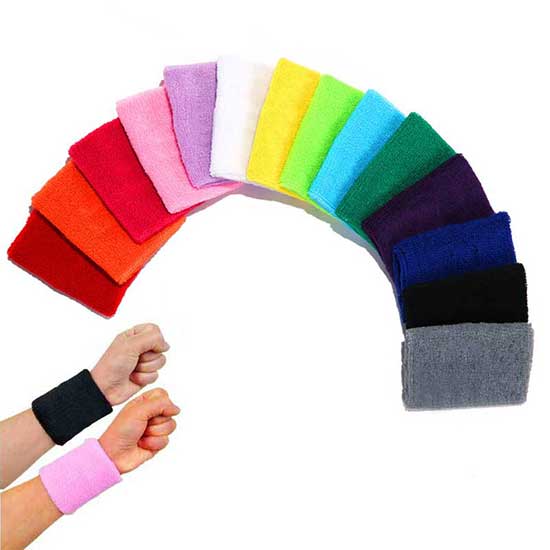 Custom logo Running Yoga Workout Athletic Quick Dry Sweatband Breathable Elastic Sport Wrist Band