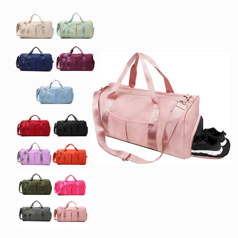 Wholesale custom duffle Tote bag backpack Weekender travel bags Overnight sports gym duffel bag with shoe compartment
