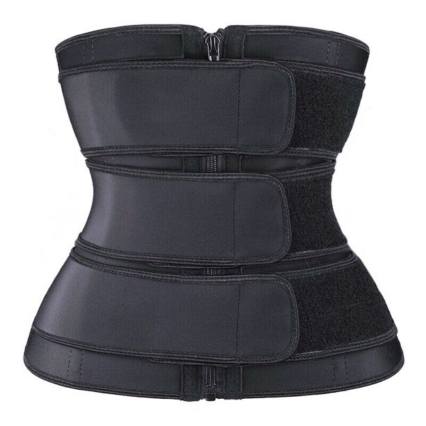 Women Fitness Weight Loss Sauna Effect Adjustable 3 Straps Three Belt Body Shapers Belt Waist Support Trimmer Trainer