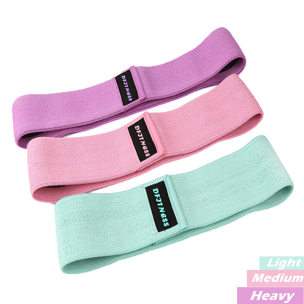 customized printed  fabric booty bands resistance exercise bands fitness hip circle band