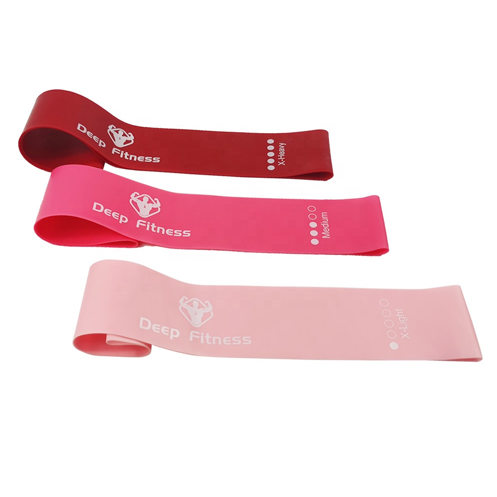 pink Natural Latex Resistance Loop Bands Pink Resistance Band