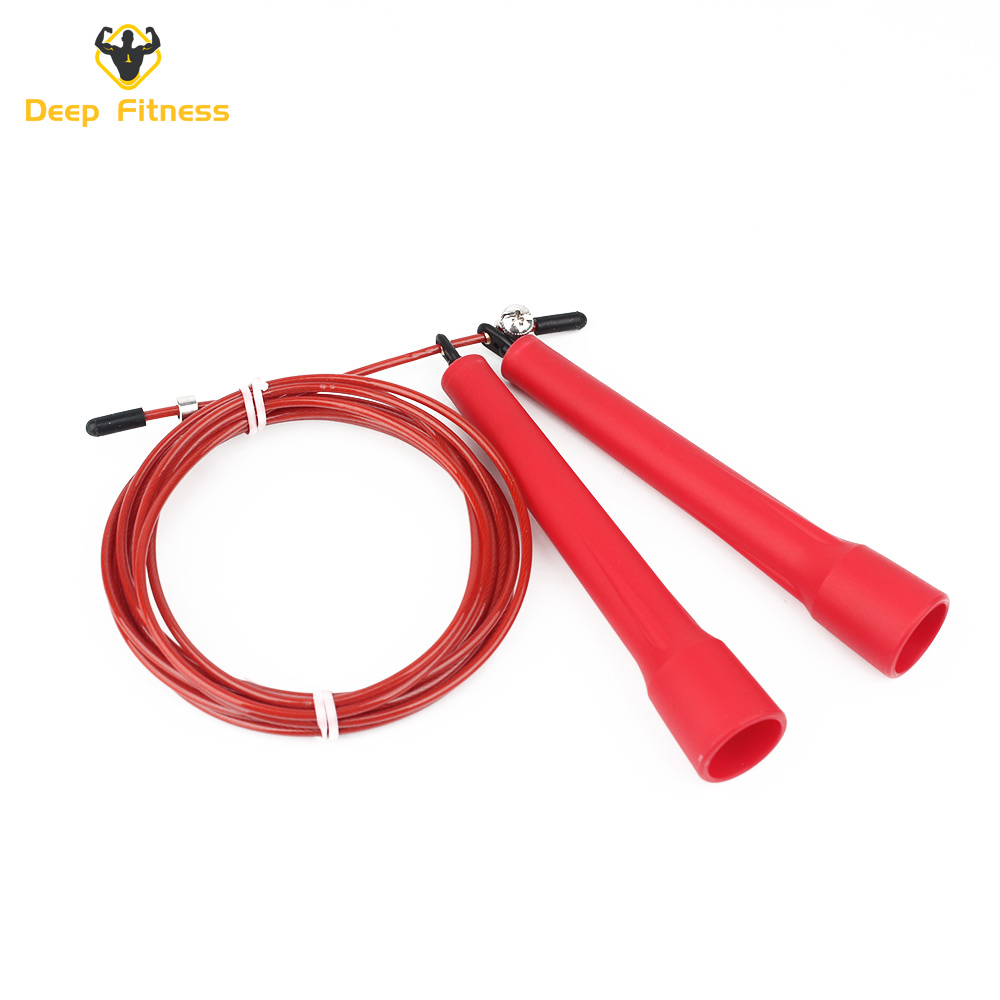 private label durable adjustable PP plastic skipping jump rope