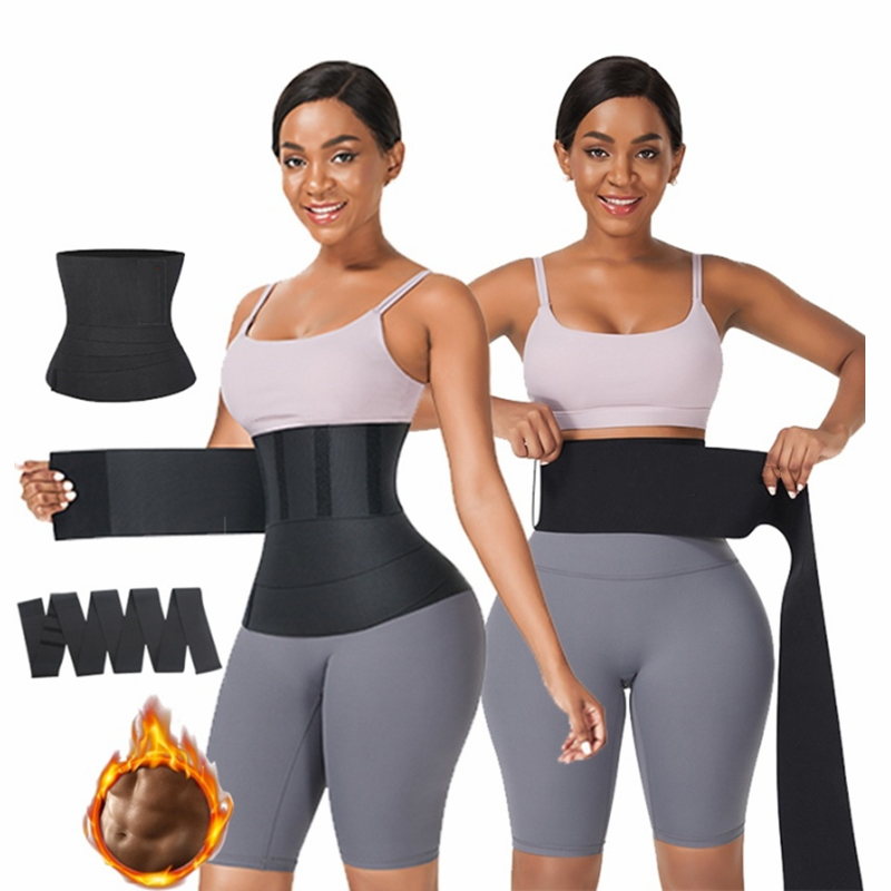 wholesale Latex Elastic Band Tummy Wrap For Weight Loss Flat slimming abdominal belt Belly Body Waist Shaper Trainer For Women